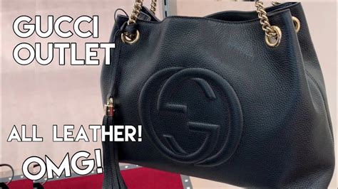 SALE!! At The GUCCI Outlet!!! Unboxing Gucci Soho Hobo 